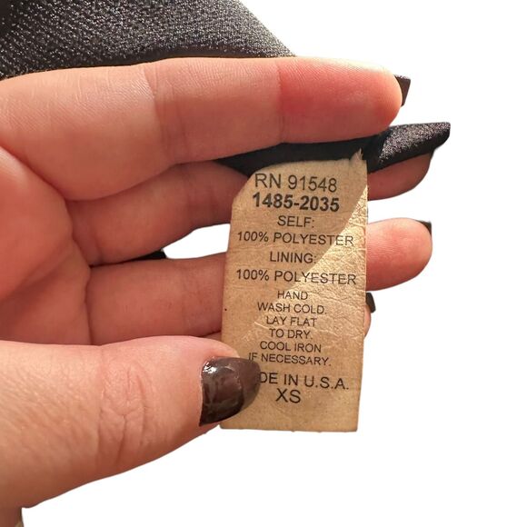 WAVERLY GREY LIBERANT Faux Tweed Long Blazer XS - Picture 4 of 4